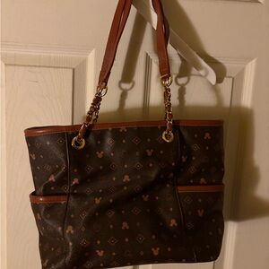 Brown Designer Tote Bag